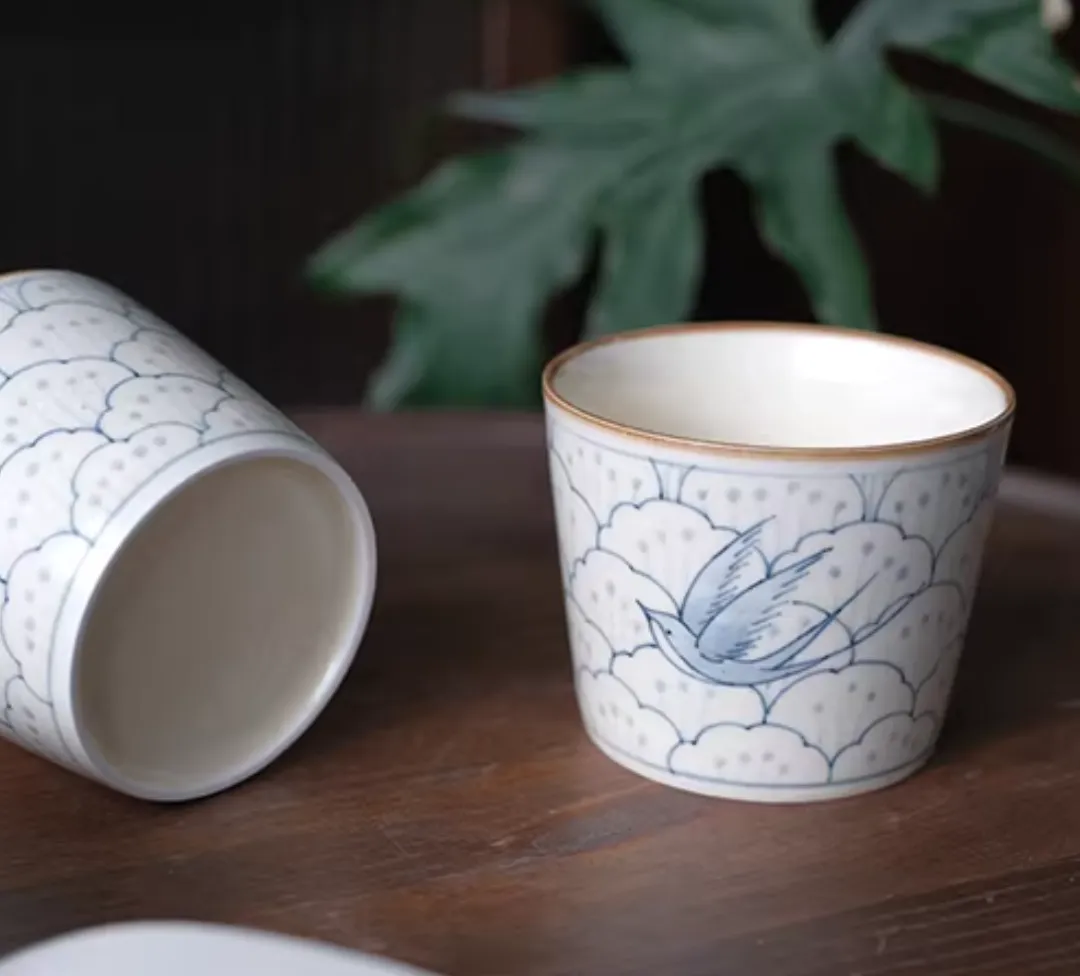 Spring Swallows Handpainted Cup — photo 2
